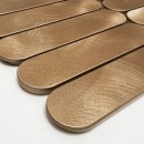 Dunin Allumi Pills Brass Gold 29,4x29,2 złota szczotkowana metalowa mozaika ścienna dekoracyjna