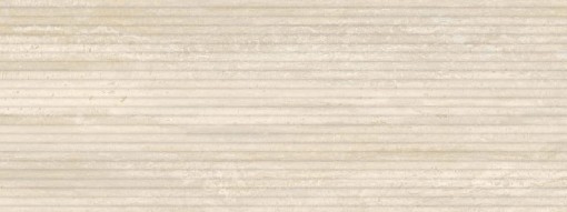 Płytka ścienna trawertynowa w kolorze beżowym, matowa, strukturalna powierzchnia Porcelanosa Canal Roma Marfil 45x120 100320059