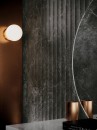 Płytka ścienna marmuropodobna w kolorze czarnym, matowa, strukturalna powierzchnia Porcelanosa Line Nero Velluto 59,6x150 100354910