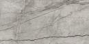 Płytka ścienna bądź podłogowa imitująca kamień Marazzi Grande Stone Look Silver Root Naturale 60x120 MP49 z szarym tłem i wyraźnymi ciemnymi żyłkami