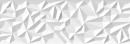 Płytka ścienna z dekoracyjnym wzorem w kolorze białym, matowa, strukturalna powierzchnia Porcelanosa Prisma Blanco Mate 33,3x100 100294972
