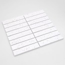 Mozaika dekoracyjna ścienno-podłogowa w kolorze białym, matowa powierzchnia Raw Decor Stick Ash Terrazzo 28x29,5