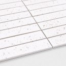 Mozaika dekoracyjna ścienno-podłogowa w kolorze białym, matowa powierzchnia Raw Decor Stick Ash Terrazzo 28x29,5