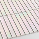 Mozaika dekoracyjna ścienna w kolorze białym, połysk Raw Decor Stick Holo White Połysk 29,6x29,6