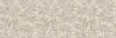 Płytka Marazzi Limestone Wall Decoro Agrifoglio Sand Touch 40x120 MFDT z jasnym, beżowym tłem i delikatnym wzorem liści