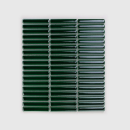 Mozaika dekoracyjna ścienno-podłogowa w kolorze zielonym, połysk Raw Decor Stick Emerald Połysk 28,4x25,4