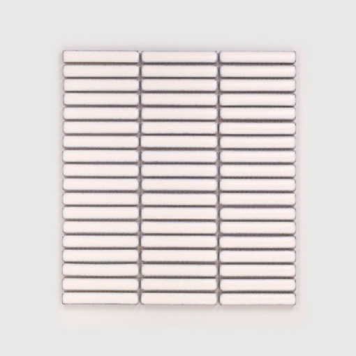 Mozaika dekoracyjna ścienno-podłogowa w kolorze kremowym, połysk Raw Decor Stick Kremowy Połysk 28,4x25,4