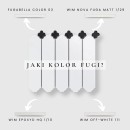 Mozaika dekoracyjna ścienno-podłogowa w kolorze białym, połysk Raw Decor Cecile Biały Połysk z Czarną Koniczyną 25x22,8