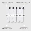 Mozaika dekoracyjna ścienno-podłogowa w kolorze białym marmuropodobna, matowa powierzchnia Raw Decor Cecile Marble Matowy z Czarną Koniczyną 25x22,8