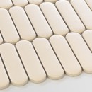 Mozaika dekoracyjna ścienno-podłogowa w kolorze beżowym, matowa powierzchnia Raw Decor Eclair Paris Cream Matowy 29,7x29,1