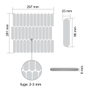 Mozaika dekoracyjna Raw Decor Eclair wymiary