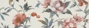 Płytka ścienna Marazzi Momenti Decoro Painting Bianco Touch 40x120 cm MF9E z motywem kwiatów malowanych akwarelą