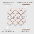 Mozaika dekoracyjna ścienno-podłogowa w kolorze kremowym, połysk Raw Decor Flabellum Kremowy Połysk 27,5x28,5