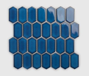 Raw Decor Heksalong Duży Głębia Oceanu Połysk 26,6x28,4 mozaika dekoracyjna 