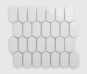  Raw Decor Heksalong Duży Jasno Szary Połysk 26,6x28,4 mozaika dekoracyjna 