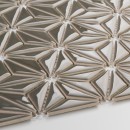 Mozaika dekoracyjna ścienna w kolorze szarym, połysk Raw Decor Constellation Dark Grey Połysk 29x30