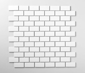 Raw Decor Mini Cegiełka Biała Połysk 30x30 mozaika dekoracyjna 