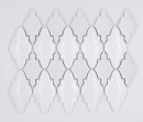 Mozaika dekoracyjna ścienna w kolorze białym, połysk Raw Decor Arabeska Mirage Biała Połysk 21,5x29,1