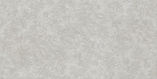 Szara płytka ścienna badź podłogowa Marazzi Mystone Berici Cenere Decoro Flora 60x120 cm MM7W z subtelnym, tonalnym wzorem kwiatowym, niemal niewidocznym na pierwszy rzut oka