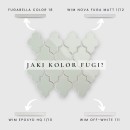 Mozaika dekoracyjna ścienno-podłogowa w kolorze zielonym, połysk Raw Decor Arabeska Dover Sage Połysk 27,5x26