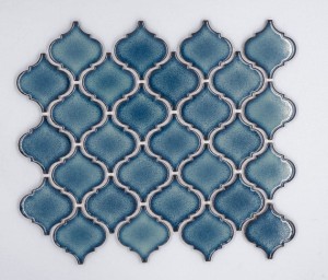 Raw Decor Arabeska Średnia Adriatyk Połysk 24,5x29,3 mozaika dekoracyjna 