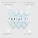 Mozaika dekoracyjna ścienno-podłogowa w kolorze niebieskim, połysk Raw Decor Arabeska Dover Serenity Blue Połysk 27,5x26