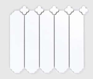  Raw Decor Cecile Biały Połysk 25x22,8 mozaika dekoracyjna 