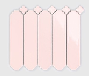 Raw Decor Cecile Pink Połysk 25x22,8 mozaika dekoracyjna 