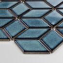 Mozaika dekoracyjna ścienno-podłogowa w kolorze niebieskim, połysk Raw Decor Diamond Adriatyk Połysk 30,5x26,6