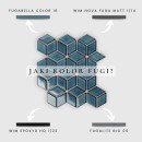 Mozaika dekoracyjna ścienno-podłogowa w kolorze niebieskim, połysk Raw Decor Diamond Adriatyk Połysk 30,5x26,6