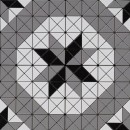 Mozaika dekoracyjna ścienno-podłogowa w kolorze szarym, matowa powierzchnia Raw Decor Aztec Compass Grey Matowy 25,9x25,9