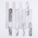 Mozaika kamienna dekoracyjna ścienno-podłogowa, marmurowa w kolorze białym, poler Raw Decor Eclair Luna Marble Poler 29,2x37,8