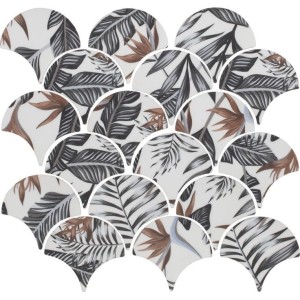  Raw Decor Flabellum Jungle Matowy 32,6x31,2 mozaika ścienna szklana dekoracyjna 