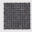 Mozaika szklana dekoracyjna ścienna w kolorze czarnym, matowa powierzchnia Raw Decor Cube Marble Nero Matowy 29,4x29,4