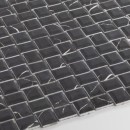 Mozaika szklana dekoracyjna ścienna w kolorze czarnym, matowa powierzchnia Raw Decor Cube Marble Nero Matowy 29,4x29,4