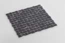 Mozaika szklana dekoracyjna ścienna w kolorze czarnym, matowa powierzchnia Raw Decor Cube Marble Nero Matowy 29,4x29,4