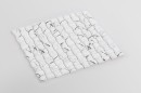 Mozaika szklana dekoracyjna ścienna w kolorze zielonym, matowa powierzchnia Raw Decor Cube Marble Carrara Matowy 29,4x29,4
