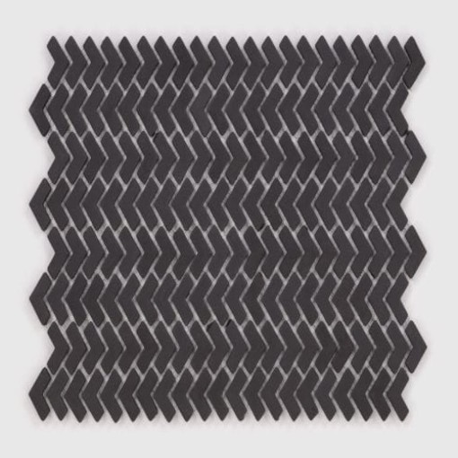 Mozaika szklana dekoracyjna ścienna w kolorze czarnym, matowa powierzchnia Raw Decor Sparrow Black Matowy 27,4x27,4