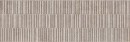 Beżowa płytka ceramiczna Marazzi Naturalia Beige Struttura Codex 3D o wymiarach 33x100 MENG, charakteryzującą się trójwymiarowym, rytmicznym wzorem pionowych żłobień, jej strukturalna powierzchnia i naturalny odcień beżu tworzą elegancki efekt