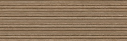 Drewnopodobna płytka ceramiczna Marazzi Naturalia Rovere Struttura Canneto 3D 33x100 cm MERQ, z wyraźnym, trójwymiarowym wzorem przypominającym drobne listewki lub bambus, jej ciepły odcień dębu i strukturalna powierzchnia tworzą nowoczesny efekt