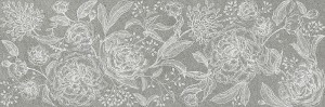 Marazzi Naturalia Decoro Incisione Grigio Touch 33x100 MENN szara płytka ścienna dekoracyjna 