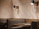 Płytka ścienna imitująca kamień, w kolorze kremowym, strukturalna, matowa powierzchnia Porcelanosa Block Dorcia Marfil