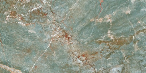 Płytka gresowa w kolorze zielonym, imitująca marmur o powierzchni matowej, Prime Ceramics Amazonit 60x120