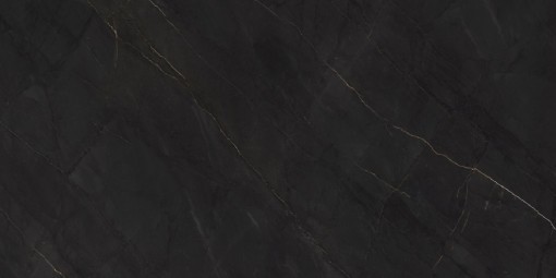 Płytka gresowa w kolorze czarnym, imitująca marmur w połysku, Prime Ceramics Dover Black High Glossy 60x120