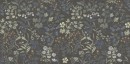 Dekoracyjna płytka Marazzi Poster Decoro Exotic 60x120 cm MAD8 z bogatym, ciemnoszarym tłem i gęstym wzorem kwiatowym w odcieniach bieli, beżu, brązu i błękitu