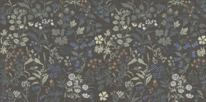 Marazzi Poster Decoro Exotic 60x120 MAD8 dekoracyjna płytka w ciemnoszarym odcieniu z kwiatowym motywem