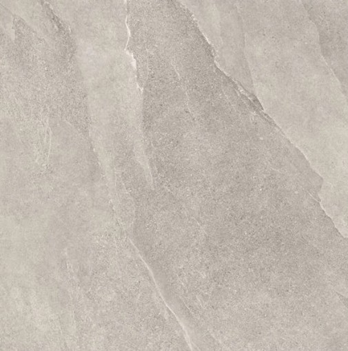 Płytka gresowa w kolorze szarym imitująca kamień o wykończeniu matowym, Ceramiche Italiane Alpen Slate Grey Matt 60x60