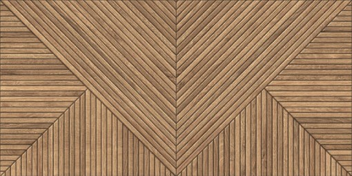 Płytka ścienna w kolorze brązowym imitująca drewno, wykończenie matowe, Marmara Morris Wood Stick MIX 60x120