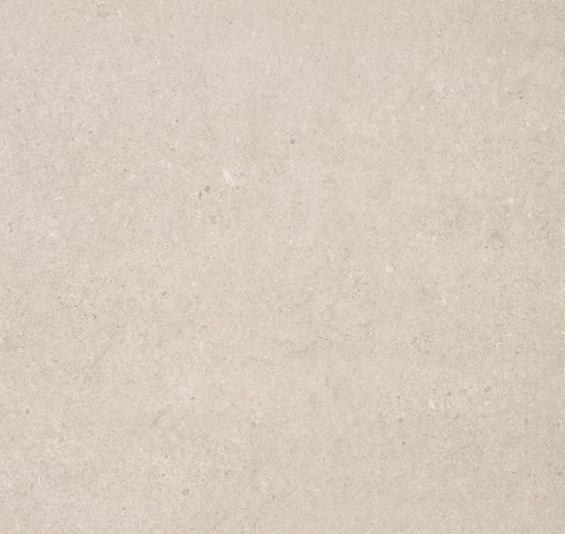 Płytka gresowa w kolorze beżowym imitująca beton, wykończenie satynowe, Ceracasa Fossil Bone Satyna 120x120