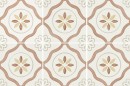 Płytka gresowa patchworkowa w jasnym kolorze ze wzorkiem, wykończenie matowe i połyskujące, Peronda/Harmony Llevant Clay Petals LT Matt 22,3x22,3